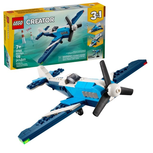 LEGO CREATOR 3w1 31160 Statek powietrzny: samolot wyścigowy - zdjęcie 1