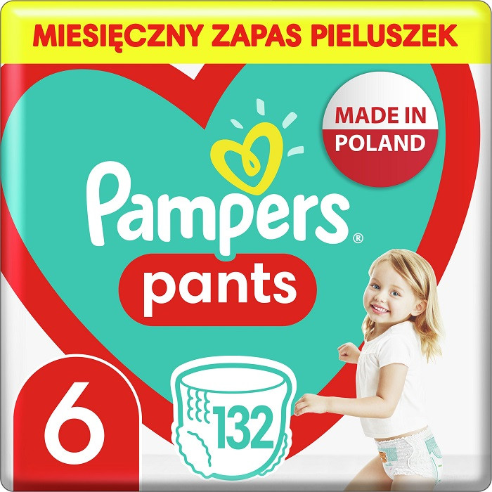Pampers Pants 6 Pieluchomajtki 132 szt. - zdjęcie 1