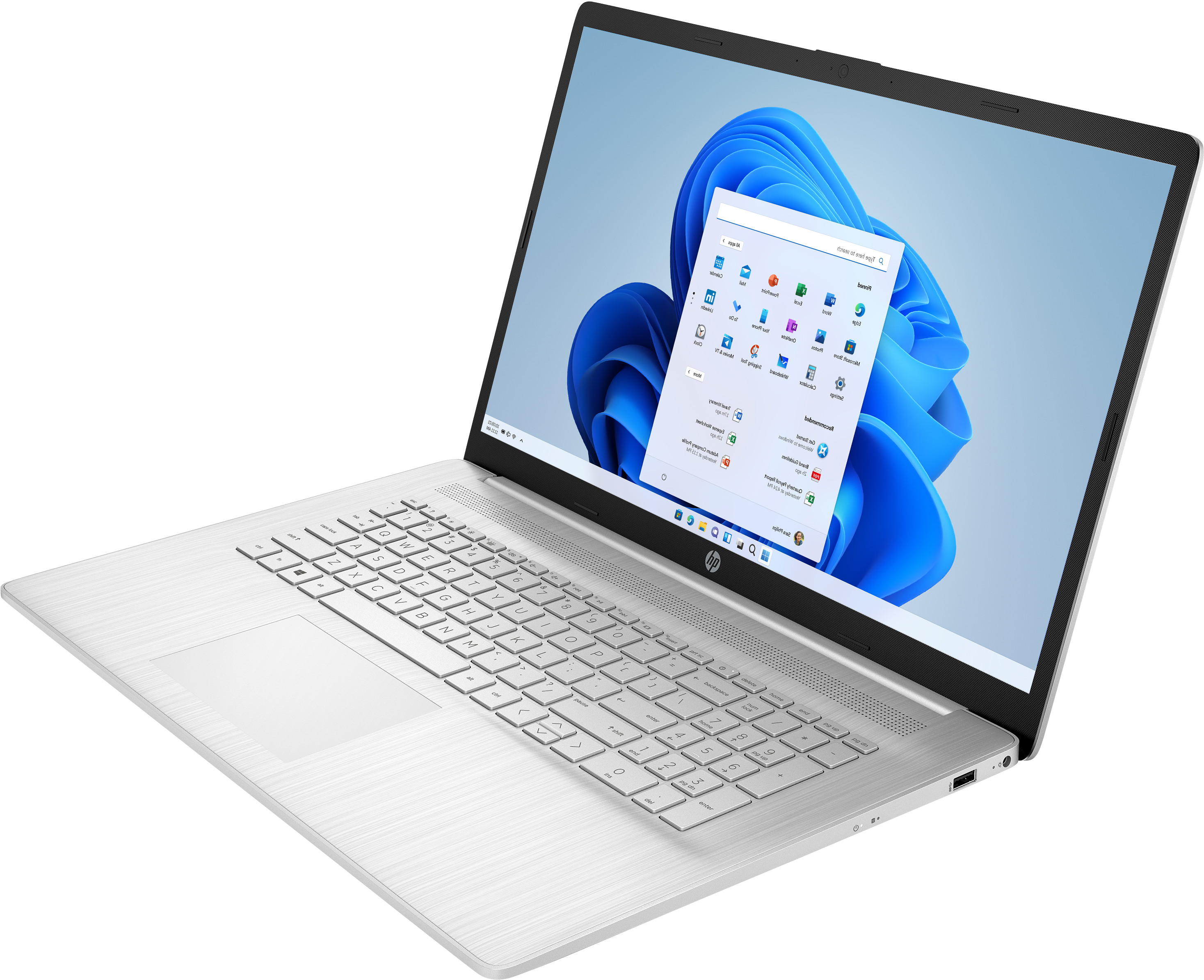 HP 17-CN2083D i3-1215U 17.3"FHD 300nits AG 8GB DDR4 SSD256 BT UHD Win11 Silver (REPACK) 2Y - zdjęcie 3
