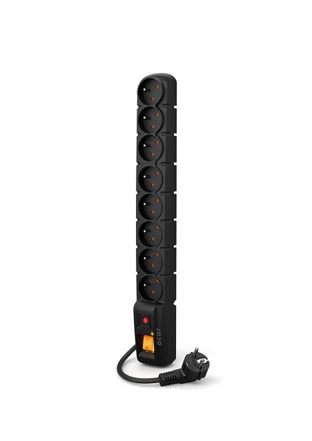 Listwa zasilająca Acar S8 (3m ; czarny) - zdjęcie 1
