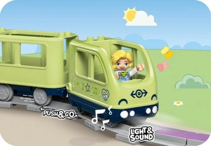 LEGO DUPLO TOWN 10427 Most i Tory Kolejowe - Zestaw Rozszerzający - zdjęcie 3
