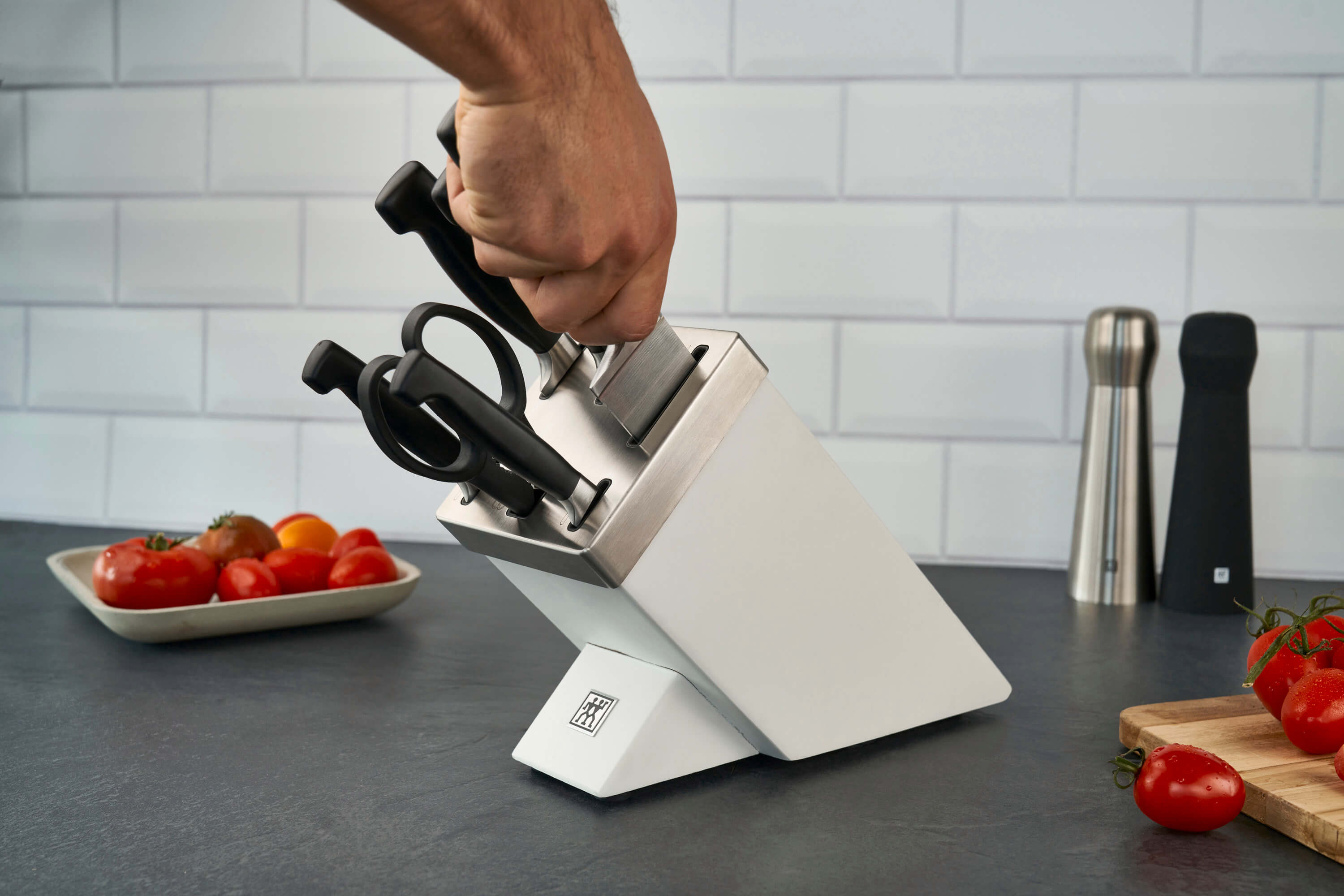 Zestaw noży samoostrzących ZWILLING Four Star 35148-207-0 7 elementów biały - zdjęcie 2