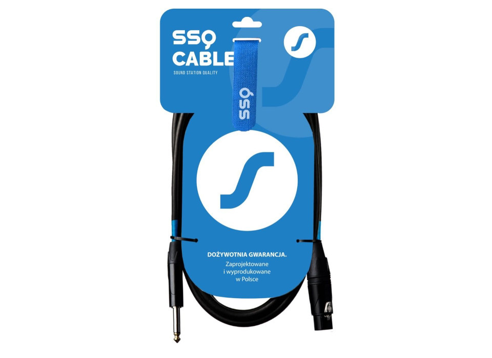SSQ XZJM3 - kabel Jack MONO - XLR Żeński 3 metrowy - zdjęcie 1