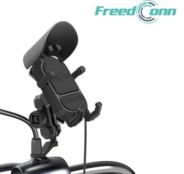 Uchwyt na telefon i ładowarka indukcyjna FreedConn MC29 15W + USB - zdjęcie 1