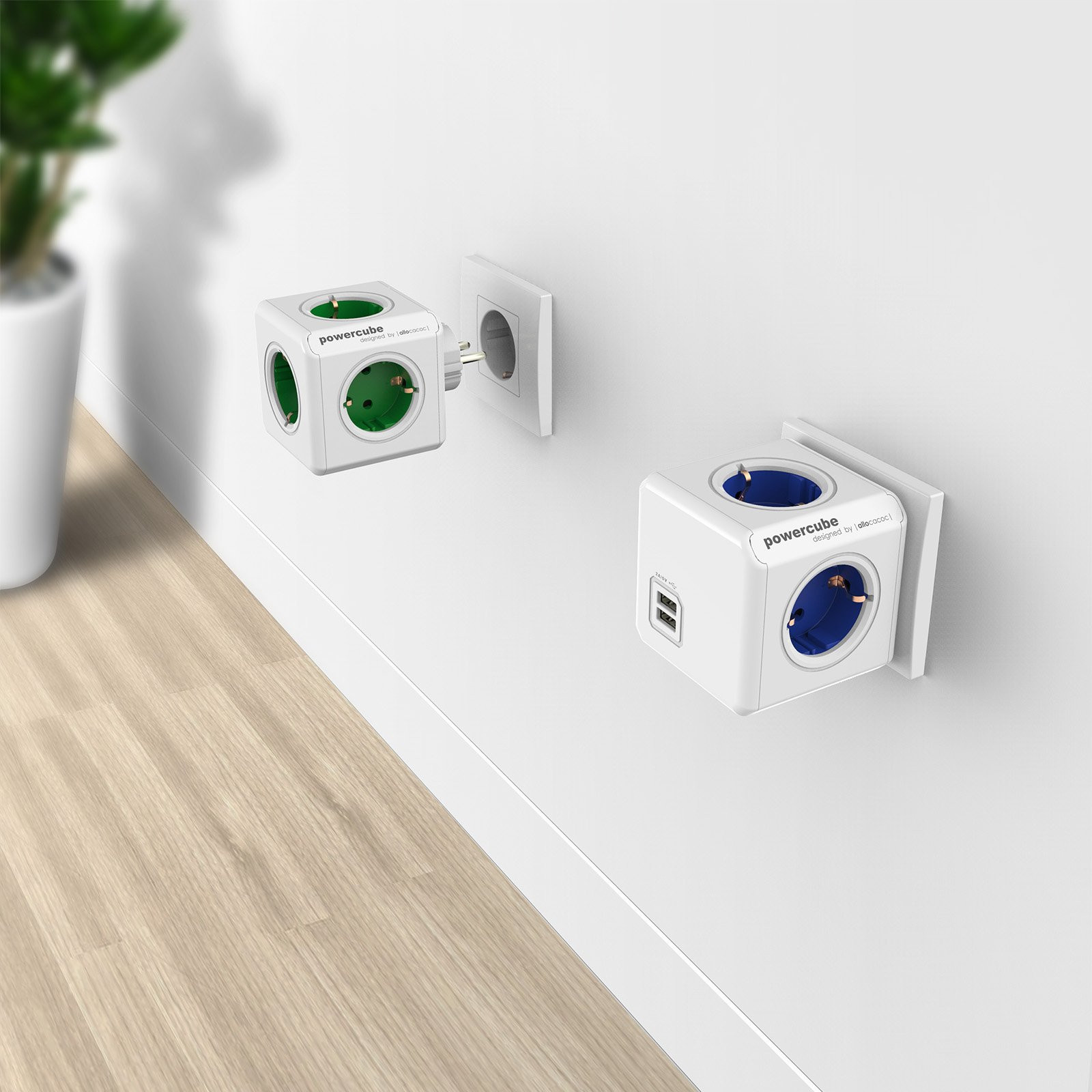 Allocacoc Przedłużacz PowerCube Original USB Blue - zdjęcie 7