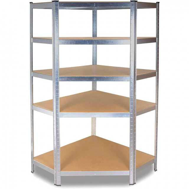 REGAŁ MAGAZYNOWY NAROŻNY METALOWY GC9030 30cm - zdjęcie 1