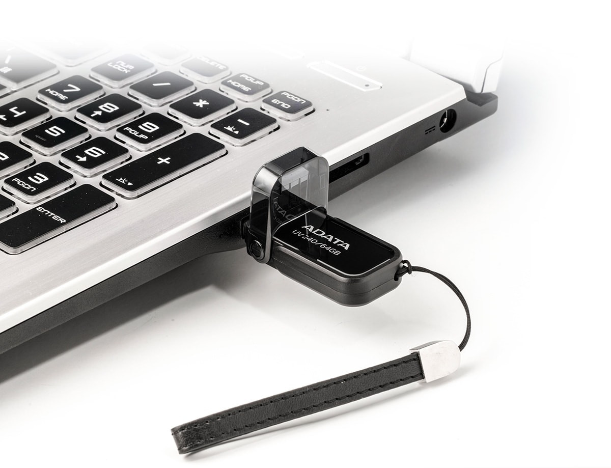 ADATA FLASHDRIVE UV240 64GB USB 2.0 Black - zdjęcie 4