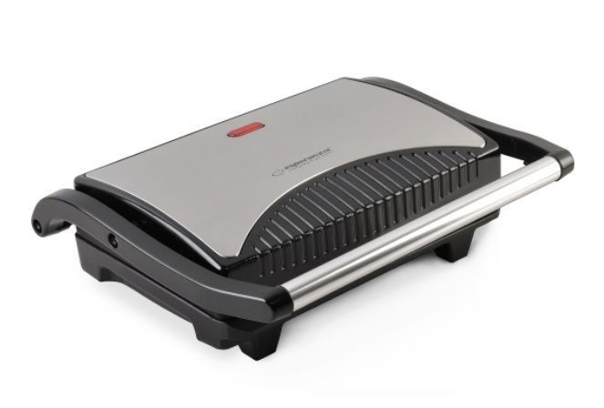 Grill elektryczny esperanza taleggio ekg006 (750w stołowy-zamykany, inox) ekg006 - zdjęcie 1