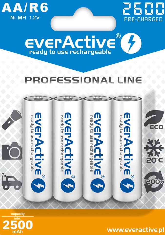 EVERACTIVE AKUMULATORKI AA 2600MAH EVHRL6-2600 - zdjęcie 1