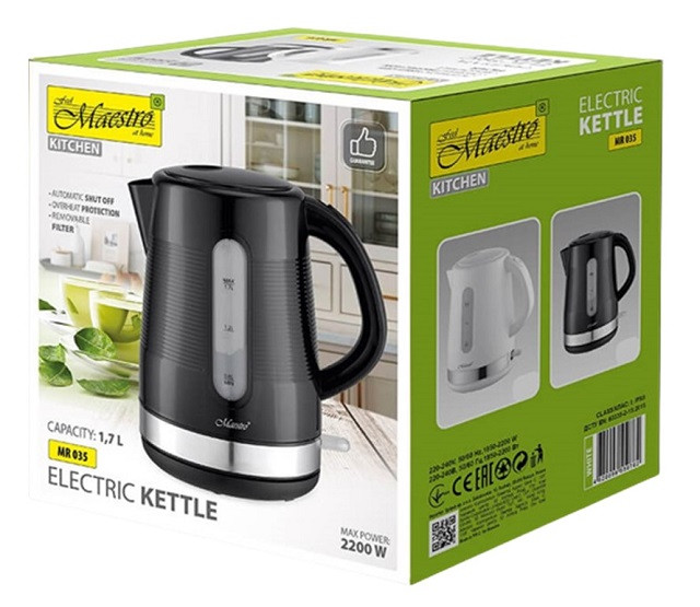 Czajnik elektryczny MAESTRO 1,7 l MR-035-BLACK - zdjęcie 2