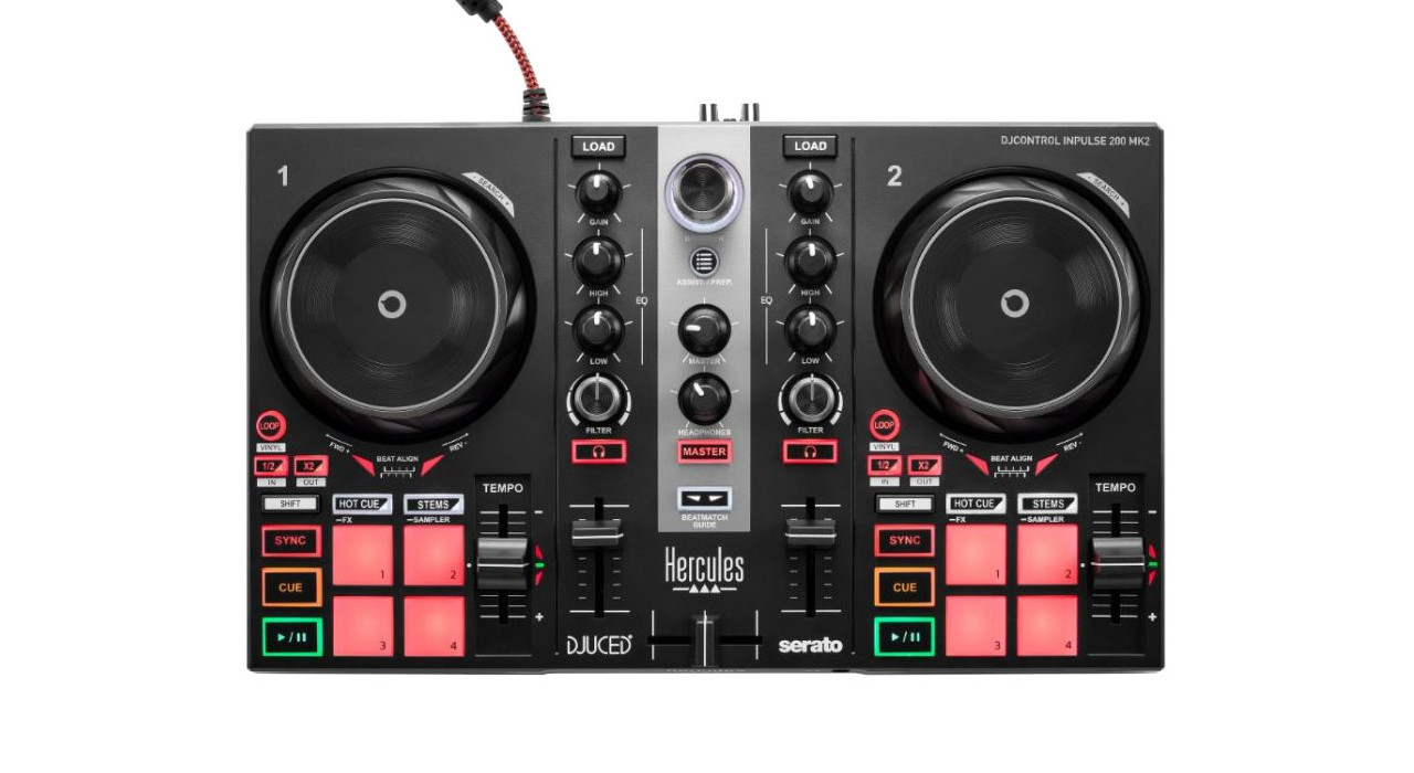 Hercules DJControl Inpulse 200 MK2 - Kontroler DJ - zdjęcie 1