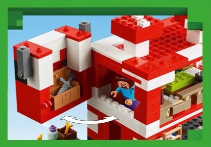 LEGO MINECRAFT 21270 Dom grzybowej krowy - zdjęcie 3
