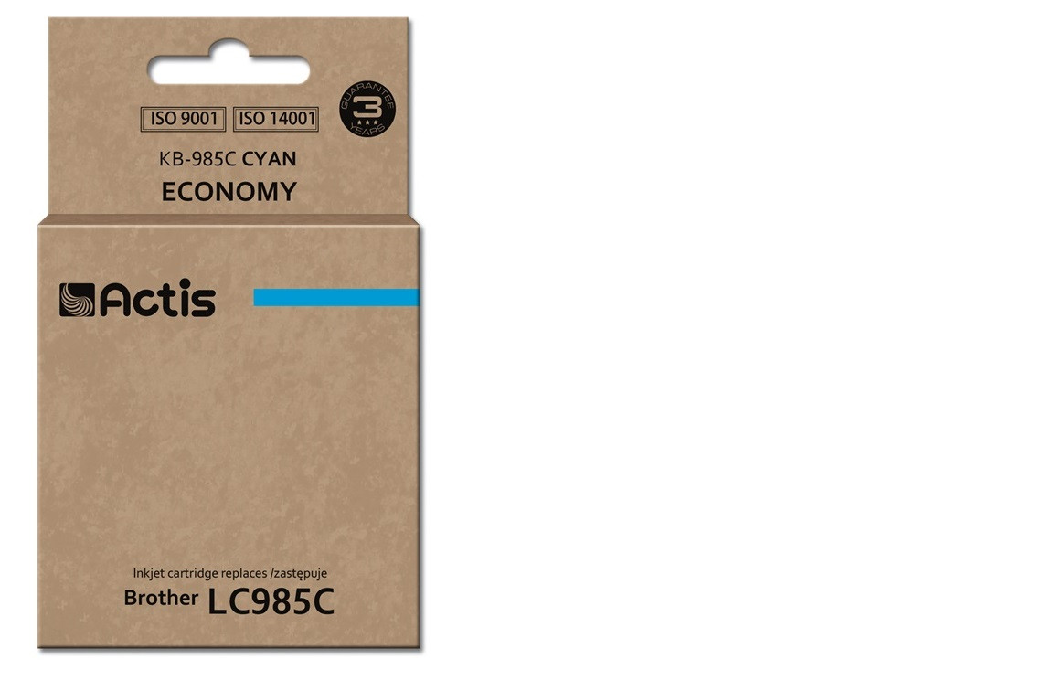 Actis KB-985C Tusz do drukarki Brother, Zamiennik Brother LC985C; Standard; 19,5 ml; błękitny. - zdjęcie 1