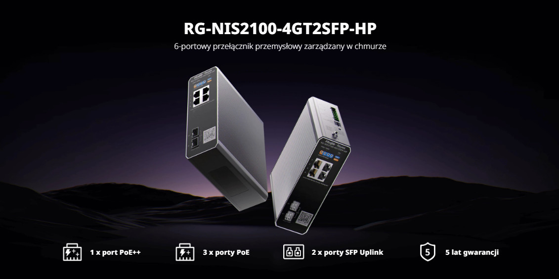 Switch Ruijie Reyee RG-NIS2100-4GT2SFP-HP - zdjęcie 1