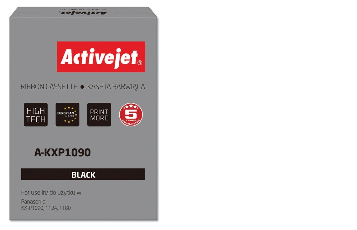 Activejet A-KXP1090 Taśma do drukarki Panasonic, Zamiennik Panasonic KX-P115; Supreme; 4000000 znaków; czarny. - zdjęcie 1