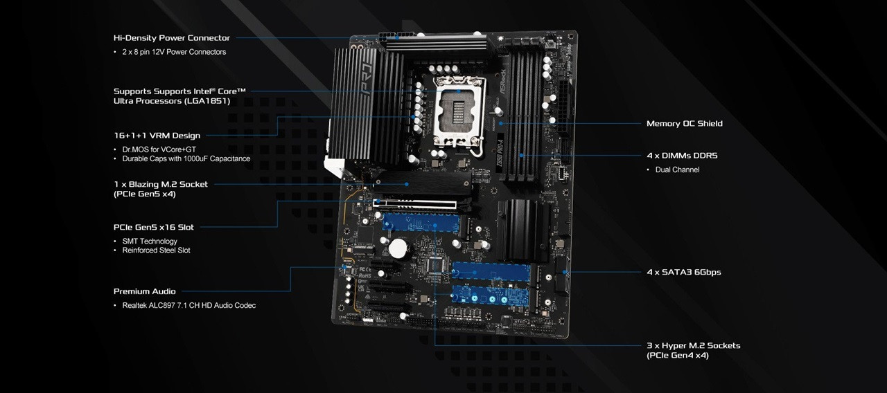 Płyta główna ASRock Z890 Pro-A - zdjęcie 2