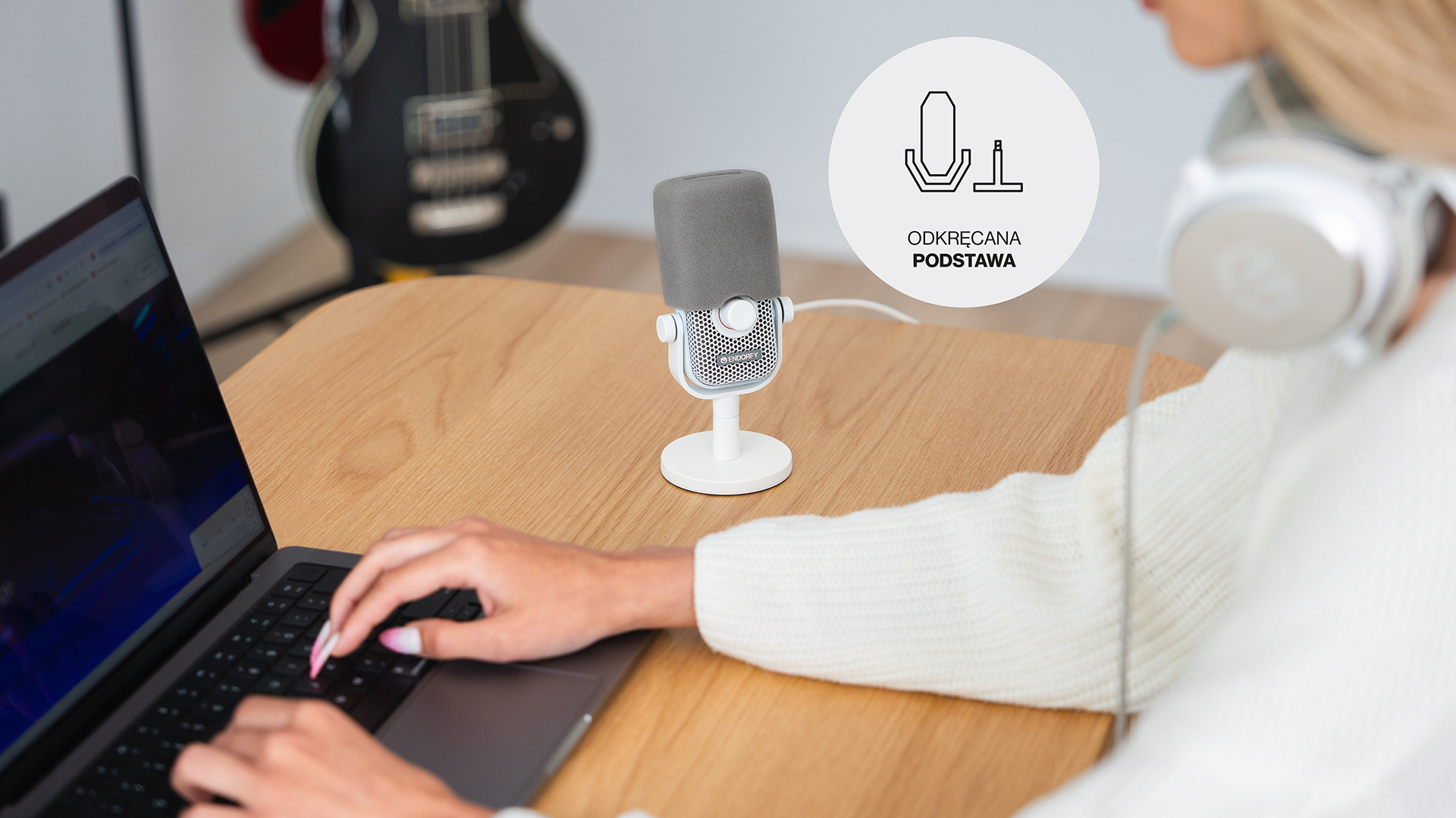 Mikrofon ENDORFY Solum Voice S Onyx White (EY1B015) - zdjęcie 2