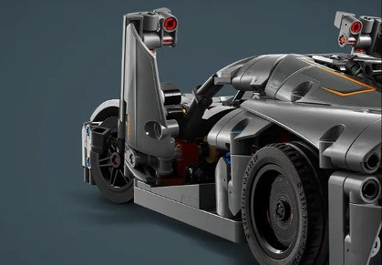 LEGO Technic 42173 Szary hipersamochód Koenigsegg Jesko Absolut - zdjęcie 5