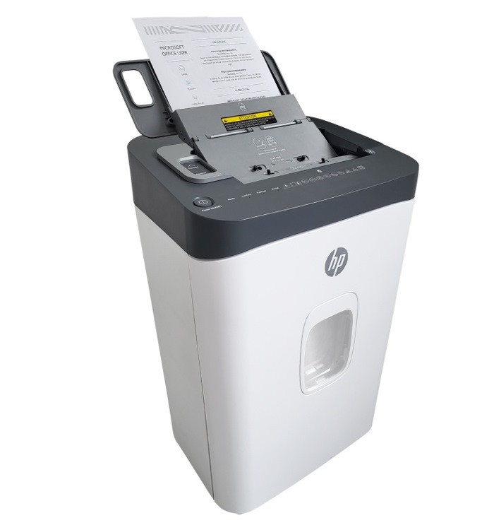 HP Niszczarka ONESHRED Auto 200CC, biało-szara - zdjęcie 1