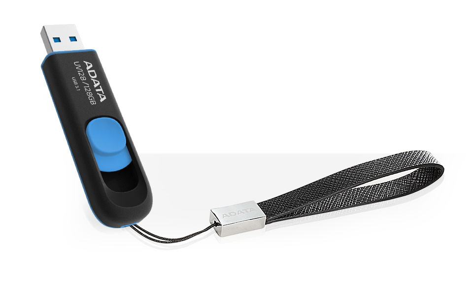 ADATA DashDrive UV128 128GB USB3.0 Black-Blue - zdjęcie 5