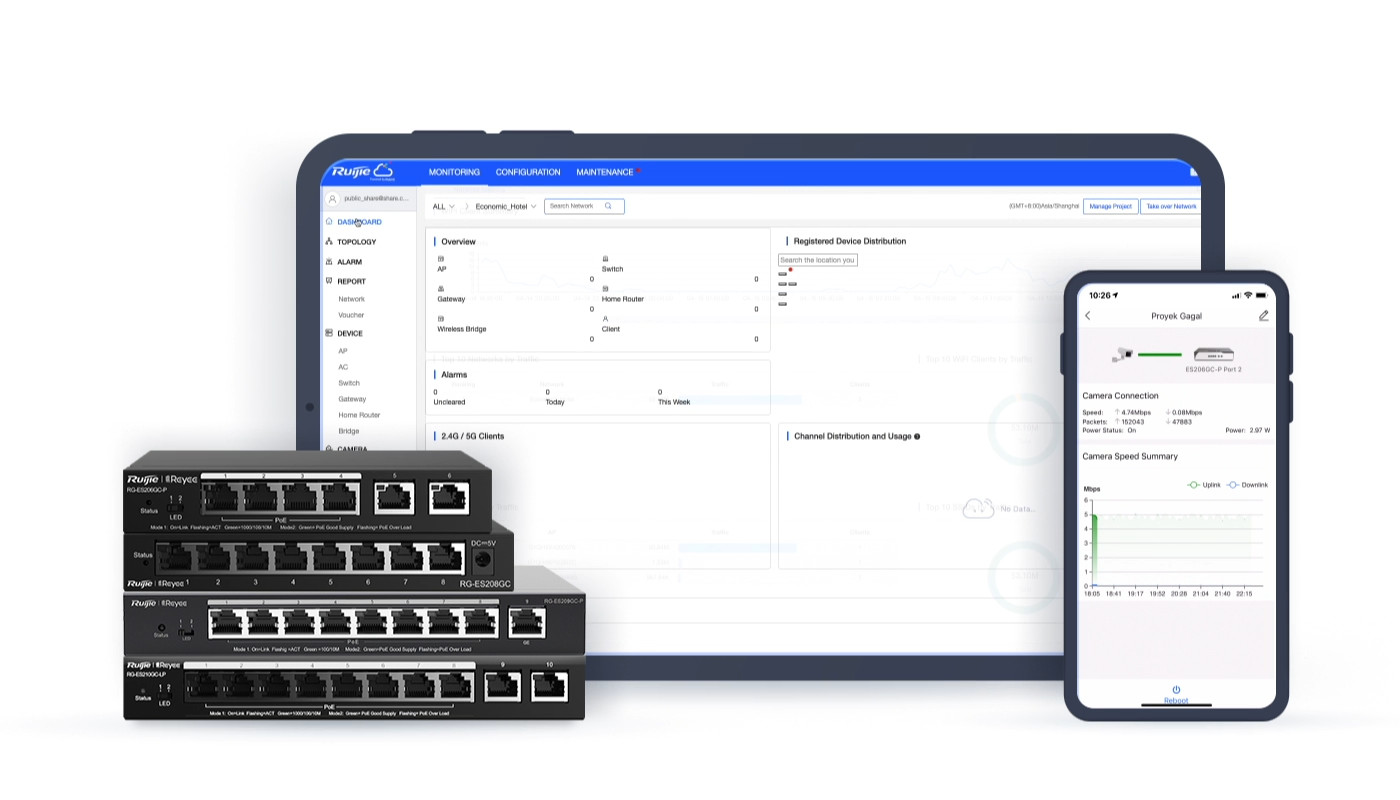Switch Easy Smart Ruijie Reyee RG-ES216GC-V2 - zdjęcie 2