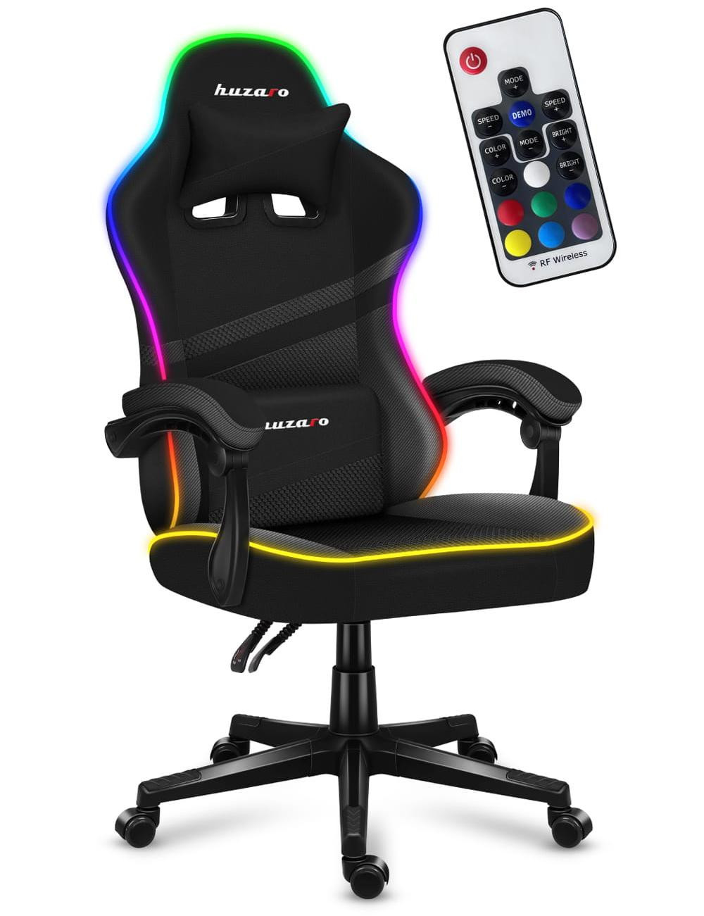 Fotel gamingowy Huzaro Force 4.4 RGB Black - zdjęcie 1