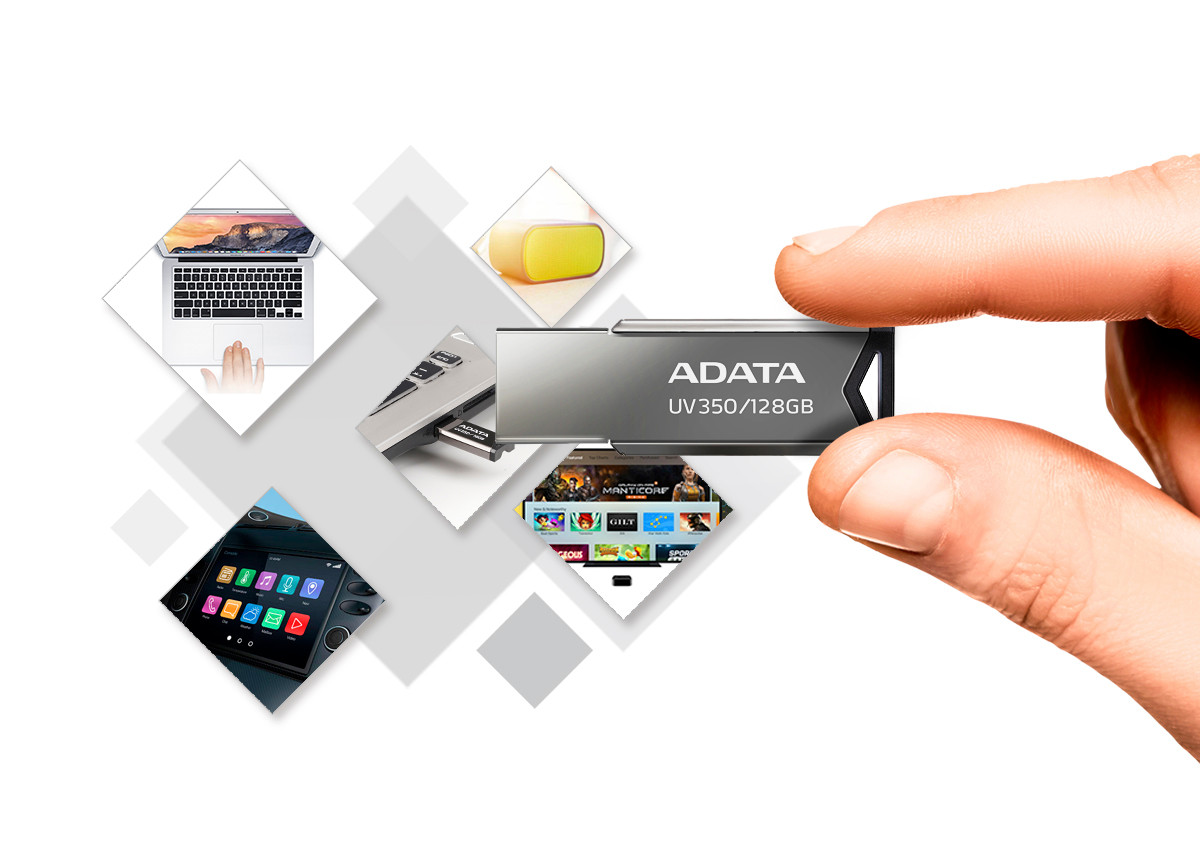 ADATA FLASHDRIVE UV350 128GB USB3.1 Metallic - zdjęcie 5
