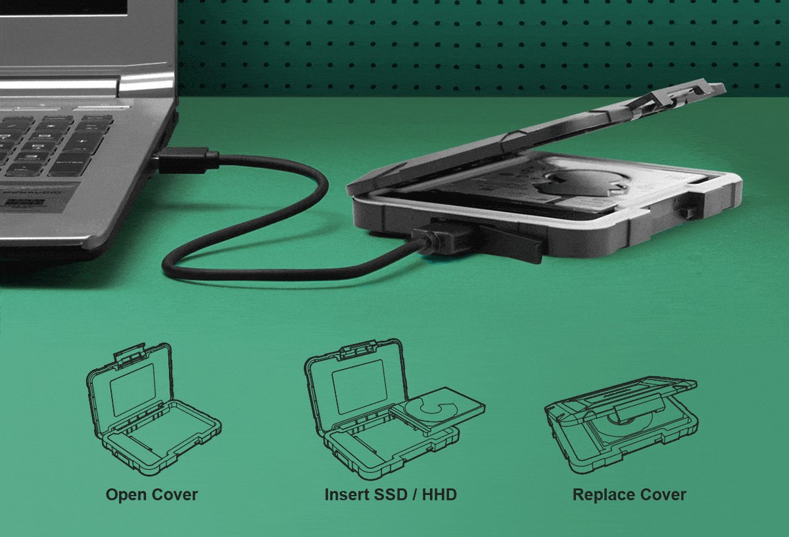 ADATA KIESZEŃ ED600 ZEW. 2,5" USB 3.1 SATA III - zdjęcie 2
