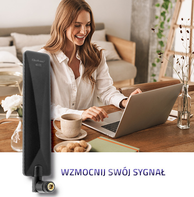 QOLTEC ANTENA 4G LTE DOOKÓLNA | 7DBI | WEWNĘTRZNA - zdjęcie 1