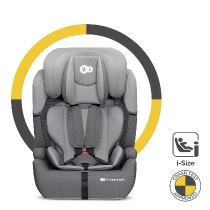Kinderkraft fotelik COMFORT UP i-Size 9-36kg Szary - zdjęcie 2