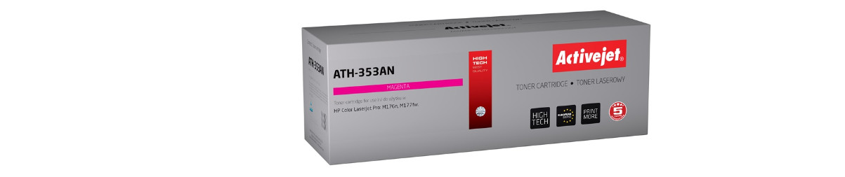 Activejet ATH-353AN Toner do drukarki HP, Zamiennik HP 130A CF353A; Supreme; 1100 stron; purpurowy. - zdjęcie 6