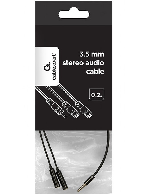 GEMBIRD ADAPTER STEREO MINIJACK(M)->2X MINIJACK(F) - zdjęcie 1