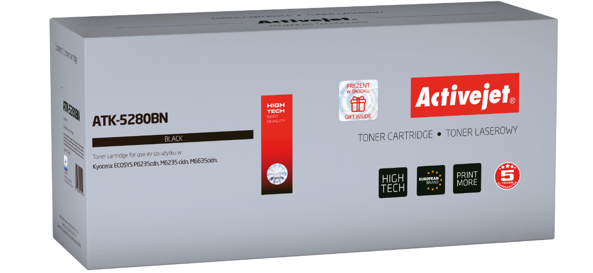 Activejet ATK-5280BN Toner do drukarki Kyocera, Zamiennik Kyocera TK-5280K; Supreme; 13000 stron; Czarny. - zdjęcie 6