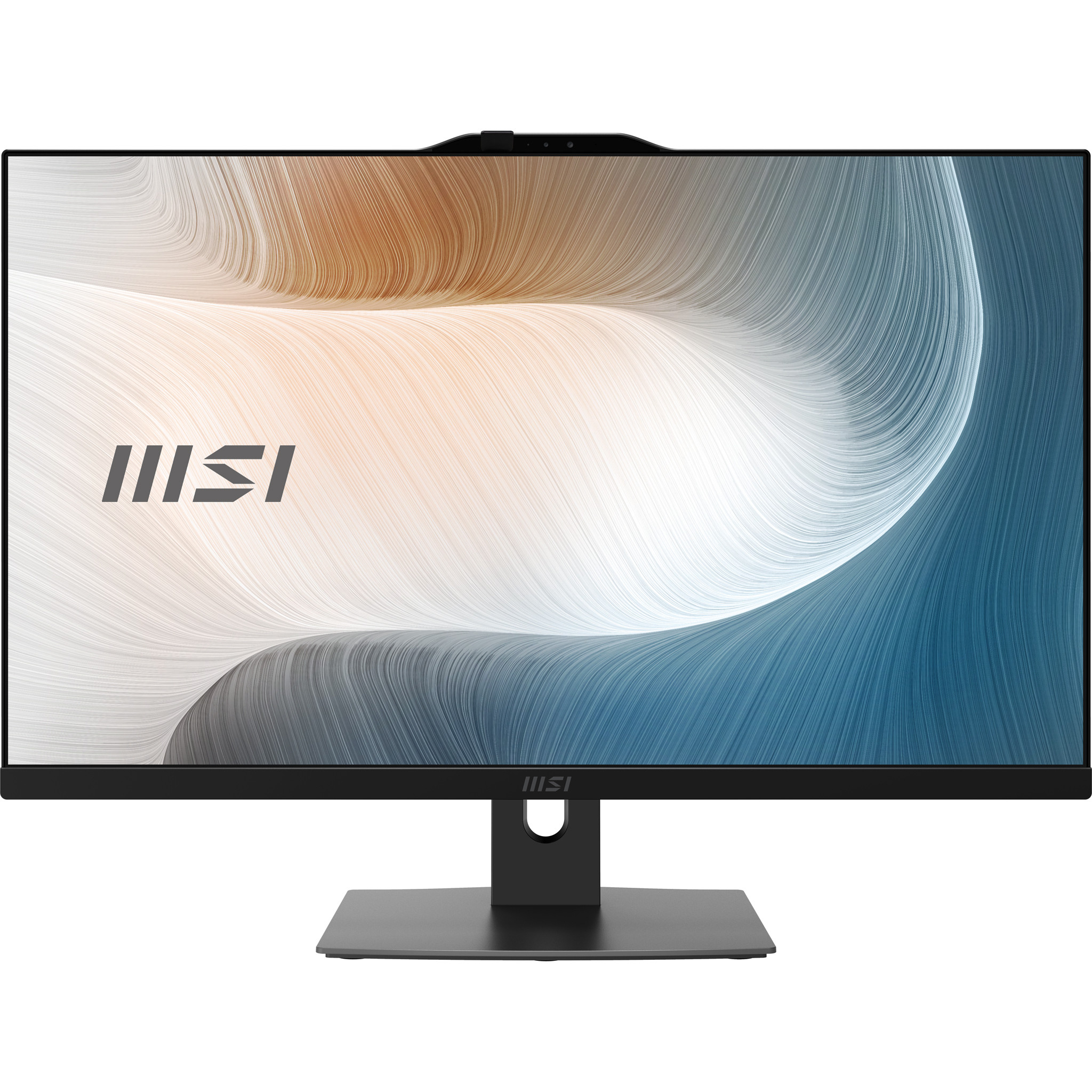 MSI AIO Modern AM272P 1M-848EU Core5-120U 27" IPS LED FHD Non-Touch Anti-Glare 8GB SSD512GB M.2 AX211 WiFi 6E Windows 11 Pro Black - zdjęcie 1