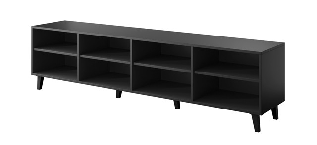 Szafka RTV ETNA 200x42x52 czarny mat - zdjęcie 2