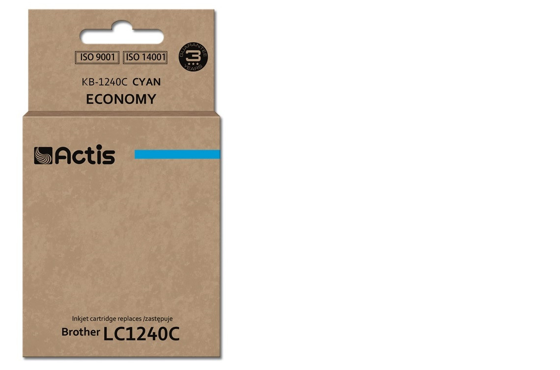 Actis KB-1240C Tusz do drukarki Brother, Zamiennik Brother LC1240C/LC1220C; Standard; 19 ml; błękitny. - zdjęcie 1