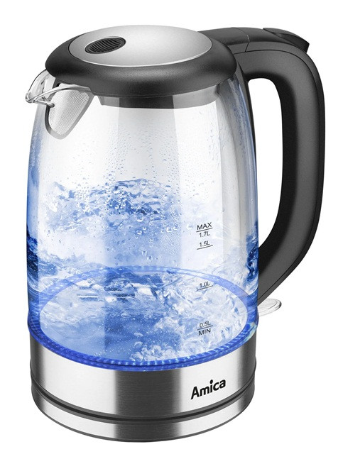 CZAJNIK AMICA SZKLANY KD 2050G INOX - zdjęcie 1