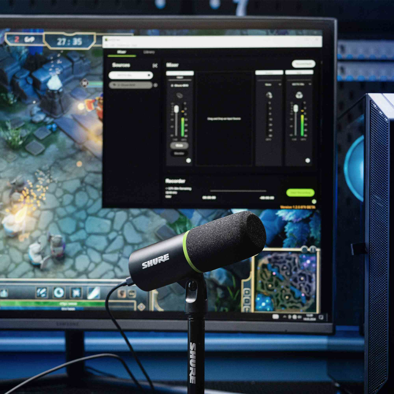 Shure MV6 - Kardioidalny mikrofon dynamiczny USB-C dla graczy i streamerów - zdjęcie 5
