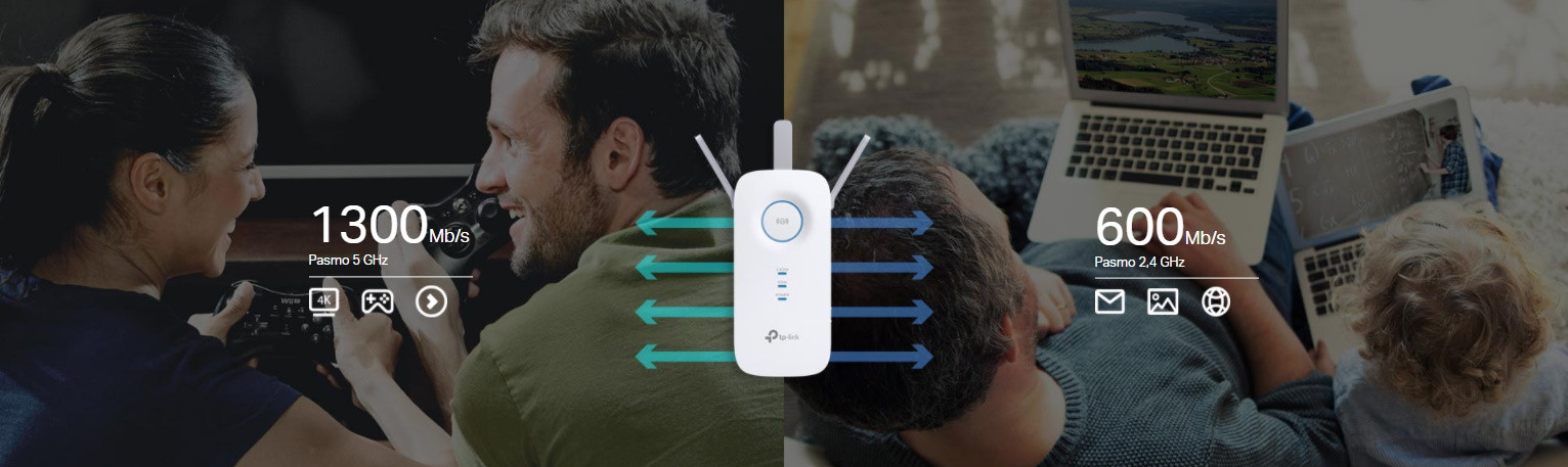 Wzmacniacz sygnału WiFi TP-LINK RE550 - zdjęcie 3
