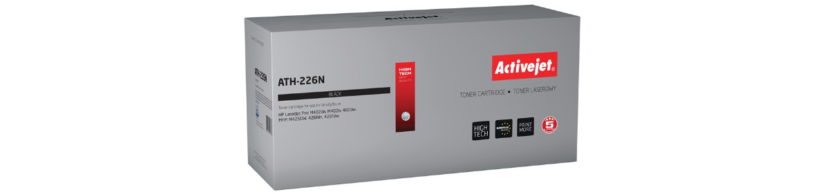 Activejet ATH-226N Toner do drukarki HP, Zamiennik HP 226A CF226A; Supreme; 3100 stron; czarny. - zdjęcie 6