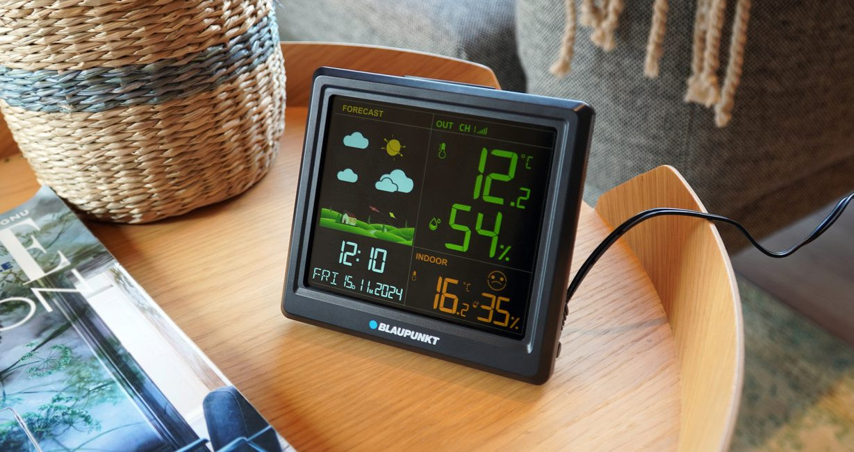 Stacja pogodowa Blaupunkt WS25BK czarna - zdjęcie 1