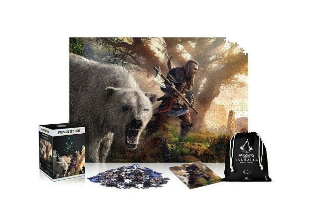 Puzzle Good Loot Gaming 1000 Assassin's Creed Valhalla Eivor & Polar Bear Premium - zdjęcie 2