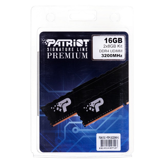 Patriot Premium Black DDR4 2x8GB 3200MHz - zdjęcie 1
