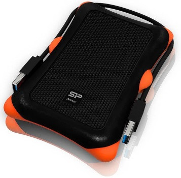 Dysk zewnętrzny HDD Silicon Power Armor A30 (1TB; 2.5"; USB 3.2; 5400 obr/min; Orange-Black; SP010TBPHDA30S3K) - zdjęcie 1