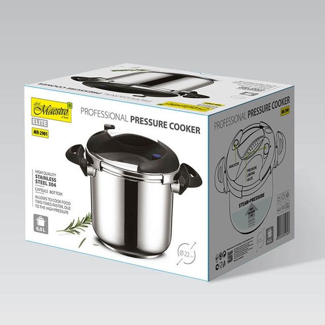 Szybkowar 22 cm 6,0L MAESTRO MR-2901 - zdjęcie 3