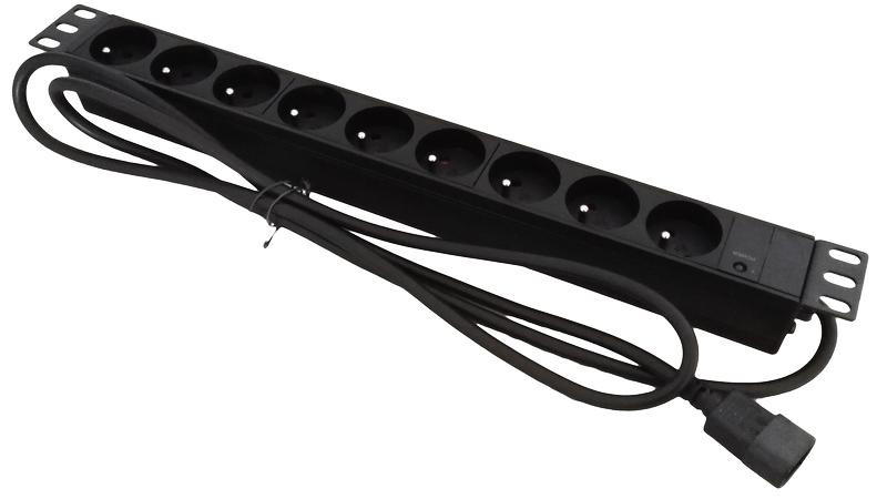 ALANTEC Listwa zasilająca 19"- 9x230V - wtyk UPS - C14 - zdjęcie 1