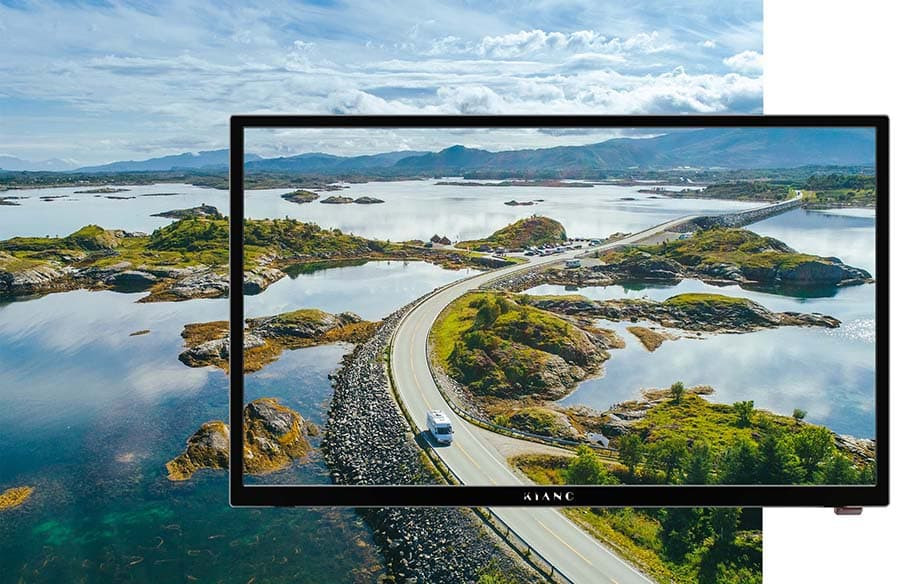 Telewizor Kiano SlimTV Travel LED 24'' HD Ready Dolby Audio DVB-T2 Czarny - zdjęcie 4
