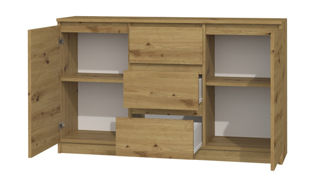 KOMODA 2 DRZWI 3 SZUFLADY ARTISAN - zdjęcie 2