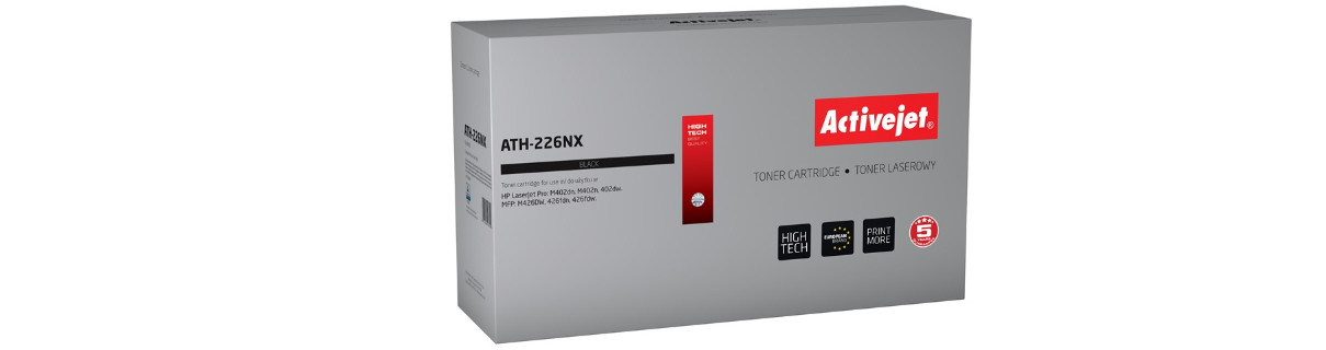 Activejet ATH-226NX Toner do drukarki HP, Zamiennik HP 226X CF226X; Supreme; 9000 stron; czarny. - zdjęcie 6