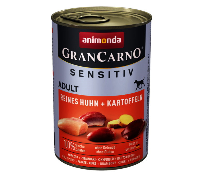 ANIMONDA Grancarno Sensitiv Adult kurczak z ziemniakami - mokra karma dla psa - 400 g - zdjęcie 2